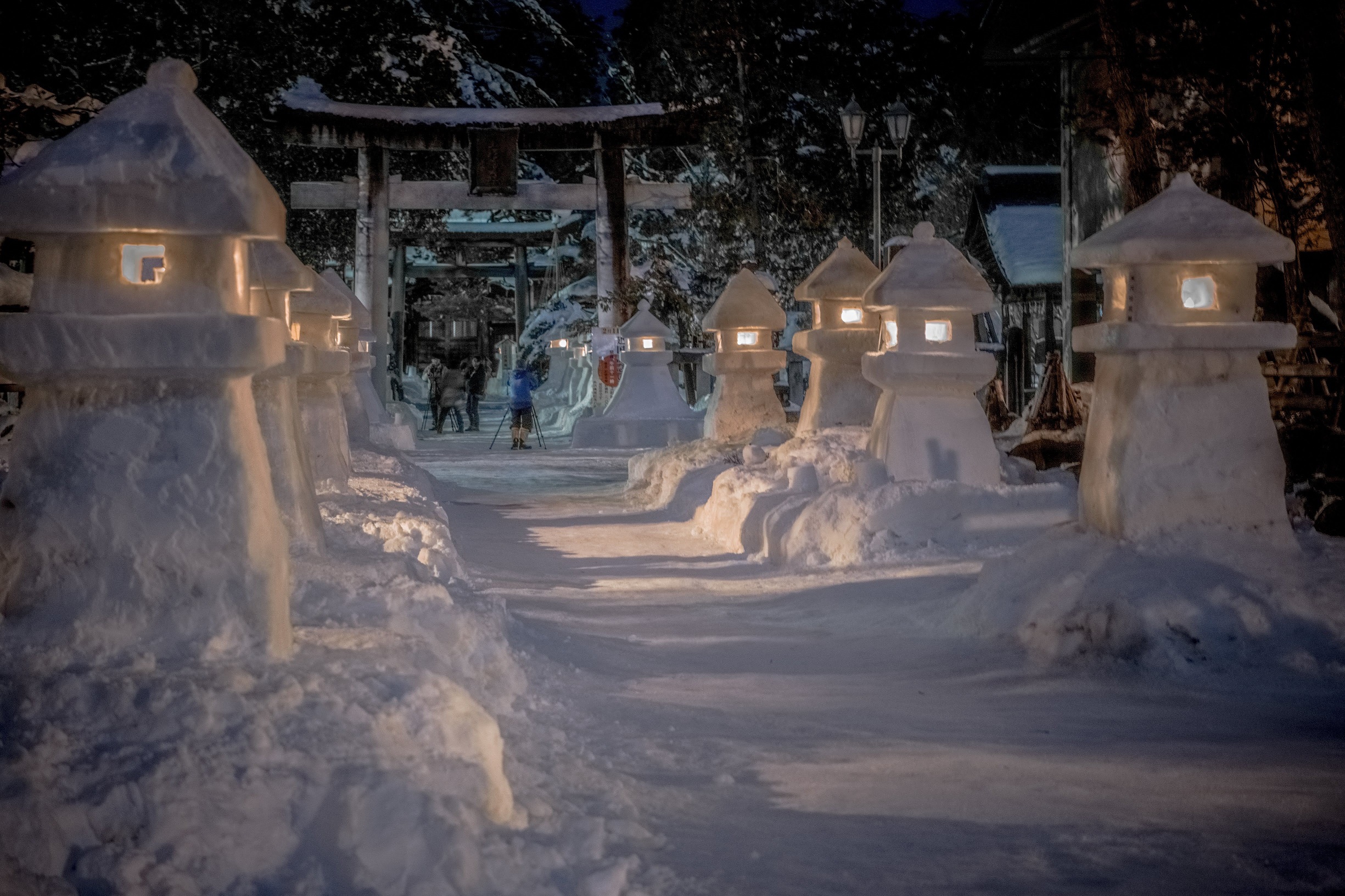 蔵王樹氷ライトアップ（山形市）